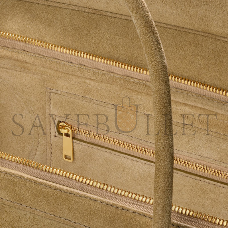 CELINE MEDIUM NEW LUGGAGE IN SUEDE CALFSKIN L100E2N22.02BG (36*22*16cm) CELINE MEDIUM NEW LUGGAGE IN SUEDE CALFSKIN L100E2N22.02BG (36*22*16cm)